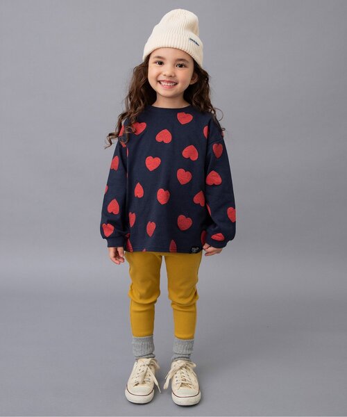 セール】【前後着用OK】どっちも正解 DAISUKI 総柄ロンT_ジュニア対応