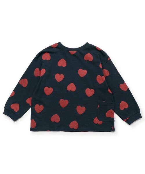 BREEZE（ブリーズ）の「【前後着用OK】どっちも正解 DAISUKI 総柄ロンT_ジュニア対応（Tシャツ/カットソー・キッズ・ブラウン/グレー/ネイビー/アイボリー/レインボー/ピンク/サックスブルー/キャメル・130/140/90/100/110/120/80）」の14枚目の写真