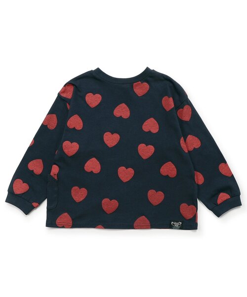 セール】【前後着用OK】どっちも正解 DAISUKI 総柄ロンT_ジュニア対応