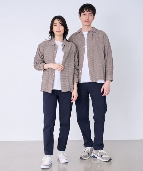 Arnold Palmer(アーノルドパーマー)の「シェア パナマチェック 長袖シャツ + 半袖Tシャツ セット(アンサンブル・レディース・ブラウン/ブラック/グリーン・LL/XS/L/M/S)」の4枚目の写真