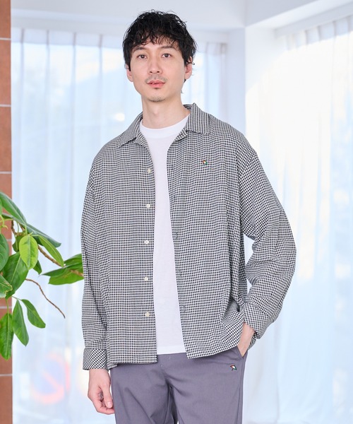 Arnold Palmer(アーノルドパーマー)の「シェア パナマチェック 長袖シャツ + 半袖Tシャツ セット(アンサンブル・レディース・ブラウン/ブラック/グリーン・LL/XS/L/M/S)」の6枚目の写真