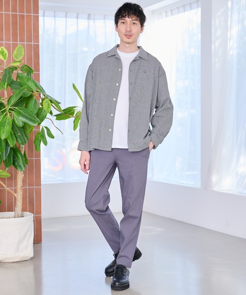 Arnold Palmer(アーノルドパーマー)の「シェア パナマチェック 長袖シャツ + 半袖Tシャツ セット(アンサンブル・レディース・ブラウン/ブラック/グリーン・LL/XS/L/M/S)」の7枚目の写真