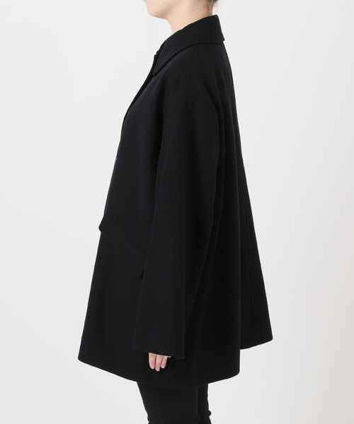 Traditional Weatherwear(トラディショナルウェザーウェア)の「別注【TRADITIONAL WEATHERWEAR】LINTON JS MIDDLE(ステンカラーコート・レディース・ブラック/ネイビー・36/34)」の14枚目の写真