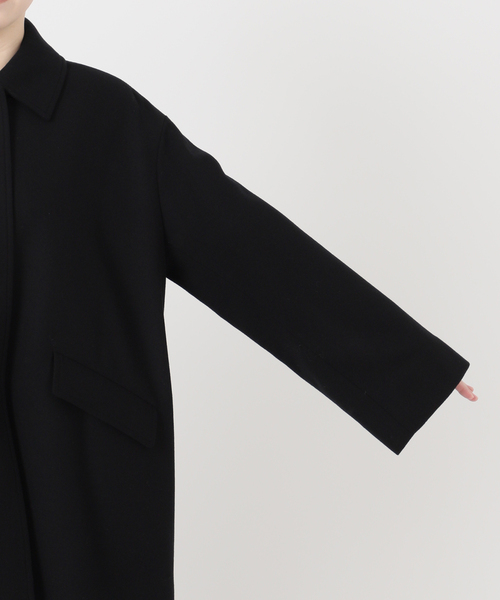 Traditional Weatherwear(トラディショナルウェザーウェア)の「別注【TRADITIONAL WEATHERWEAR】LINTON JS MIDDLE(ステンカラーコート・レディース・ブラック/ネイビー・36/34)」の17枚目の写真