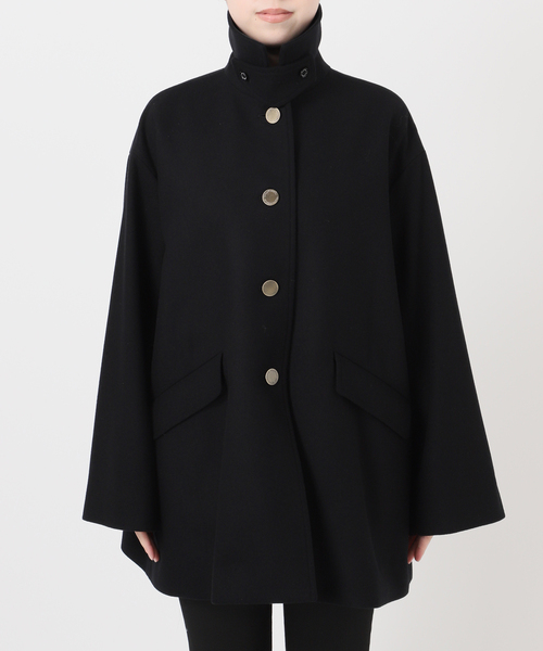 Traditional Weatherwear(トラディショナルウェザーウェア)の「別注【TRADITIONAL WEATHERWEAR】LINTON JS MIDDLE(ステンカラーコート・レディース・ブラック/ネイビー・36/34)」の21枚目の写真