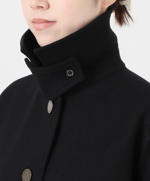 Traditional Weatherwear(トラディショナルウェザーウェア)の「別注【TRADITIONAL WEATHERWEAR】LINTON JS MIDDLE(ステンカラーコート・レディース・ブラック/ネイビー・36/34)」の22枚目の写真