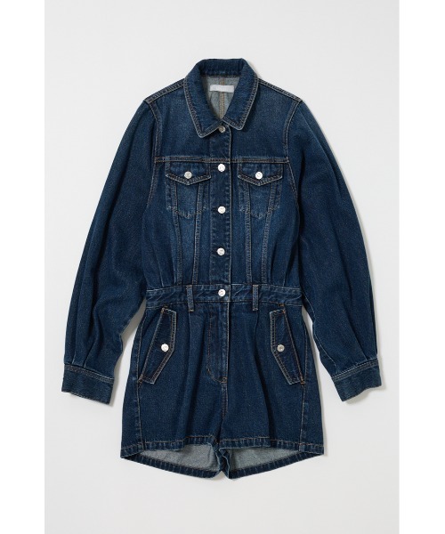 MOUSSY（マウジー）の「DENIM SHORT ジャンプスーツ（つなぎ