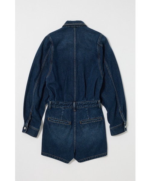 即完売必至✭ゆったりデニムジャンプスーツ★オールシーズン対応！ atelier SOMETHING STAND COLLAR JUMP SUIT/スタンドカラー