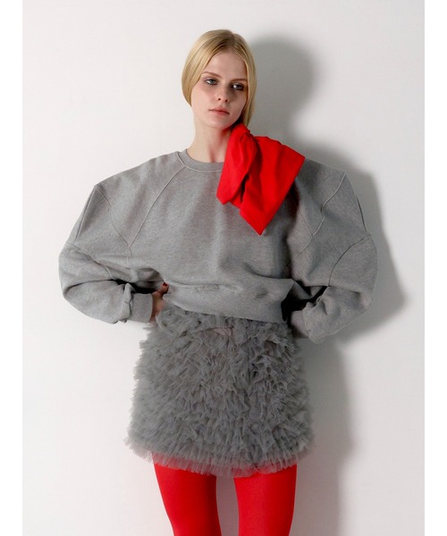 PUFF SLEEVE SWEAT 起毛なし（スウェット）｜AMOMMA（アモマ）の