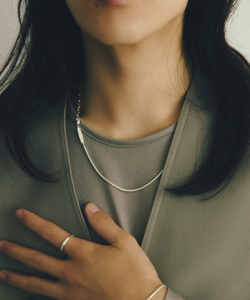 TEN.（テン）の「SILVER925 エリプスコンビチェーンネックレス-M-（ネックレス・レディース・シルバー・FREE）」の4枚目の写真