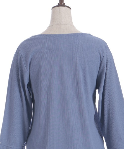 axes femme（アクシーズファム）の「カラー刺繍チュールレースプルオーバー（Tシャツ/カットソー・レディース・ブルー/ワイン/ブラック/ホワイト・FREE）」の19枚目の写真