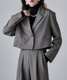 etoll. | 【単品】ツイルショートテーラードジャケット(テーラードジャケット)