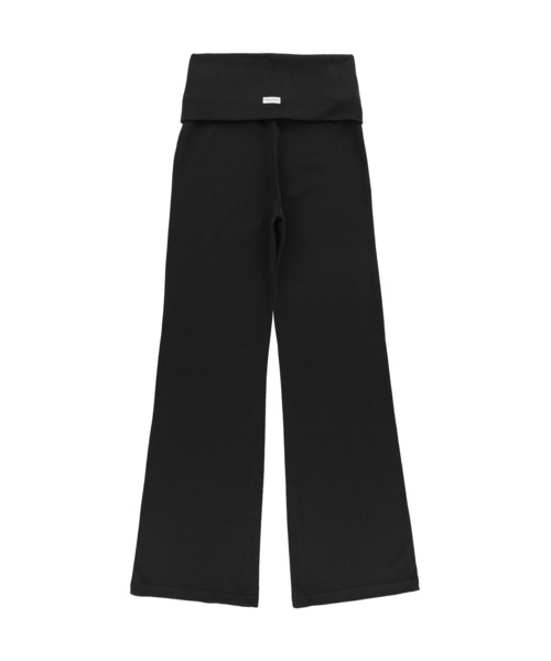Wellness Turn-up Waist Flared Pants /ターンアップウエスト