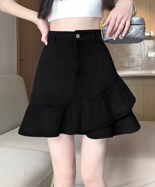 SPIGA(スピーガ)の「バイヤスフリルミニスカート(スカート・レディース・ブラック/ホワイト/ベージュ・SMALL/MEDIUM/LARGE/X-LARGE)」の5枚目の写真