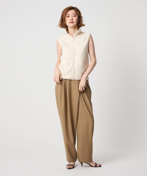 conte＞ビエラ アシンメトリー タックパンツ（その他パンツ）｜conte