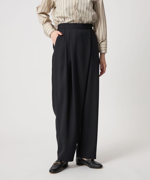 conte＞アシンメトリー タックパンツ（その他パンツ）｜conte（コンテ