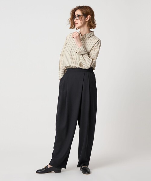 conte(コンテ)の「<conte>アシンメトリー タックパンツ(その他パンツ・レディース・ネイビー/ベージュ・38/36)」の20枚目の写真
