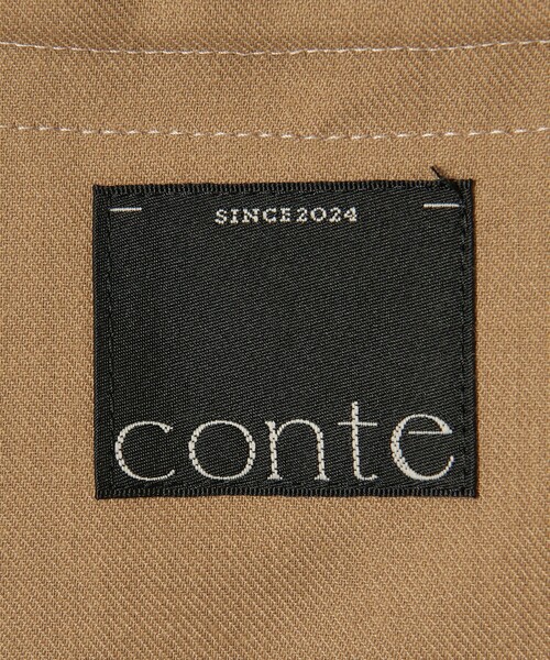 conte(コンテ)の「<conte>アシンメトリー タックパンツ(その他パンツ・レディース・ネイビー/ベージュ・38/36)」の8枚目の写真