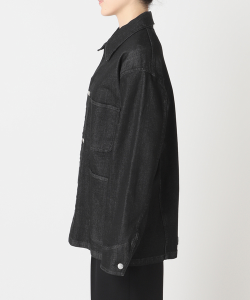 Spick & Span（スピックアンドスパン）の「RED CARD TOKYO / レッドカード トーキョー 別注Chore Coat*（デニムジャケット・レディース・ブラック・SMALL）」の10枚目の写真