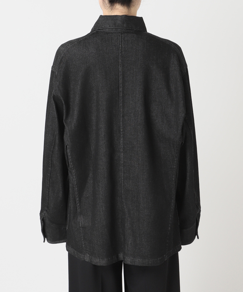 Spick & Span（スピックアンドスパン）の「RED CARD TOKYO / レッドカード トーキョー 別注Chore Coat*（デニムジャケット・レディース・ブラック・SMALL）」の11枚目の写真