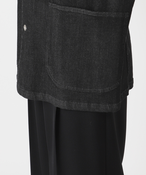Spick & Span（スピックアンドスパン）の「RED CARD TOKYO / レッドカード トーキョー 別注Chore Coat*（デニムジャケット・レディース・ブラック・SMALL）」の14枚目の写真