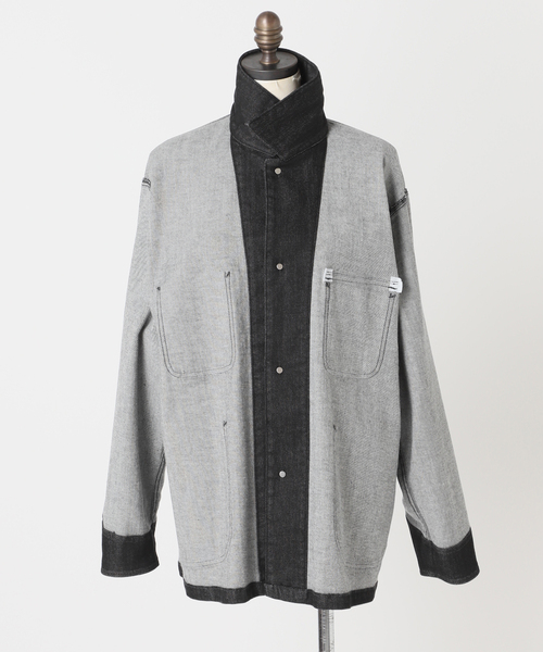 Spick & Span（スピックアンドスパン）の「RED CARD TOKYO / レッドカード トーキョー 別注Chore Coat*（デニムジャケット・レディース・ブラック・SMALL）」の17枚目の写真