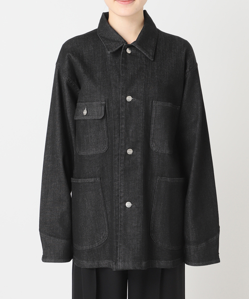 Spick & Span（スピックアンドスパン）の「RED CARD TOKYO / レッドカード トーキョー 別注Chore Coat*（デニムジャケット・レディース・ブラック・SMALL）」の20枚目の写真