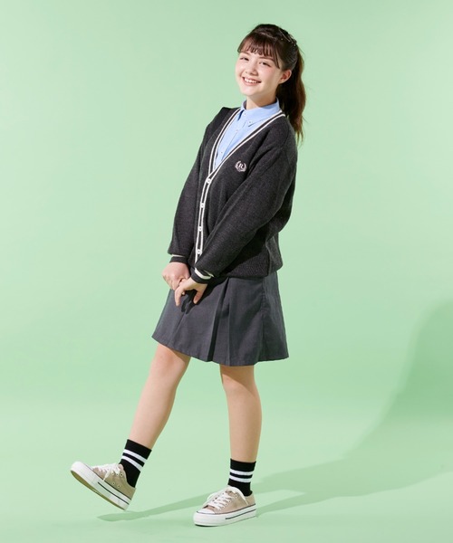 repipi armario（レピピ アルマリオ）の「チルデンカーディガン（カーディガン/ボレロ・キッズ・グレー/ネイビー/ブラック・140/160/150）」の22枚目の写真