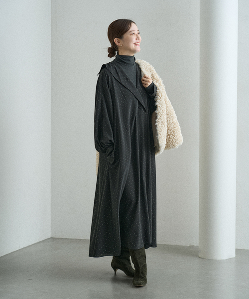 ニュアンスカラードットワンピース（ワンピース）｜IENA（イエナ）の