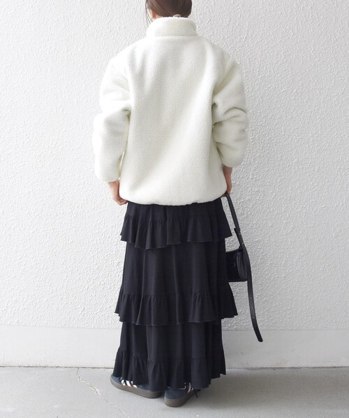 SHIPS any別注】TAION:〈洗濯機可能〉ボア ハイネック プルオーバー