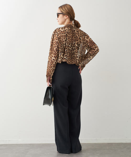 Deuxieme Classe(ドゥーズィエムクラス)の「【THELAURENT】 LEOPARD SWIPON BLOUSE(シャツ/ブラウス・レディース・ブラウン・FREE)」の8枚目の写真