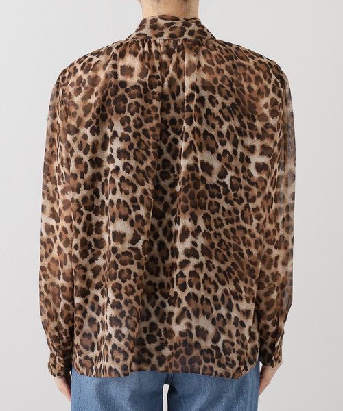 Deuxieme Classe(ドゥーズィエムクラス)の「【THELAURENT】 LEOPARD SWIPON BLOUSE(シャツ/ブラウス・レディース・ブラウン・FREE)」の11枚目の写真