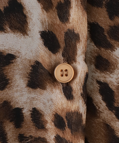 Deuxieme Classe(ドゥーズィエムクラス)の「【THELAURENT】 LEOPARD SWIPON BLOUSE(シャツ/ブラウス・レディース・ブラウン・FREE)」の15枚目の写真
