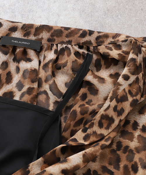Deuxieme Classe(ドゥーズィエムクラス)の「【THELAURENT】 LEOPARD SWIPON BLOUSE(シャツ/ブラウス・レディース・ブラウン・FREE)」の19枚目の写真