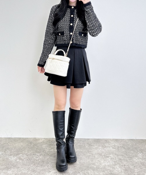 フェザーツイードニットカーディガン（カーディガン/ボレロ）｜INGNI