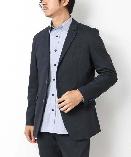 Stutostein Nolley's（シュテットシュタインノーリーズ）の「《ビジカジ/セットアップ対応》ピンヘッドストレッチ JKT 25AW（テーラードジャケット・メンズ・チャコールグレー/ネイビー・S/M/L/XL）」の13枚目の写真