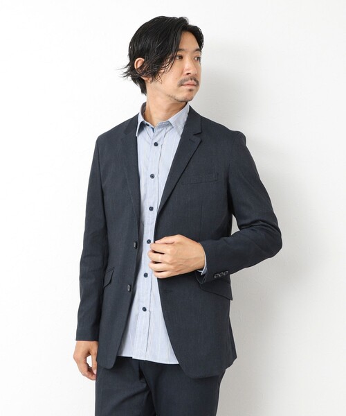 Stutostein Nolley's（シュテットシュタインノーリーズ）の「《ビジカジ/セットアップ対応》ピンヘッドストレッチ JKT 25AW（テーラードジャケット・メンズ・チャコールグレー/ネイビー・S/M/L/XL）」の16枚目の写真