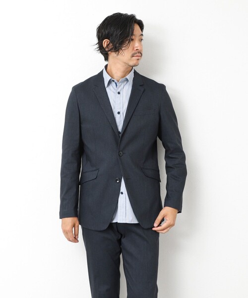 Stutostein Nolley's（シュテットシュタインノーリーズ）の「《ビジカジ/セットアップ対応》ピンヘッドストレッチ JKT 25AW（テーラードジャケット・メンズ・チャコールグレー/ネイビー・S/M/L/XL）」の20枚目の写真