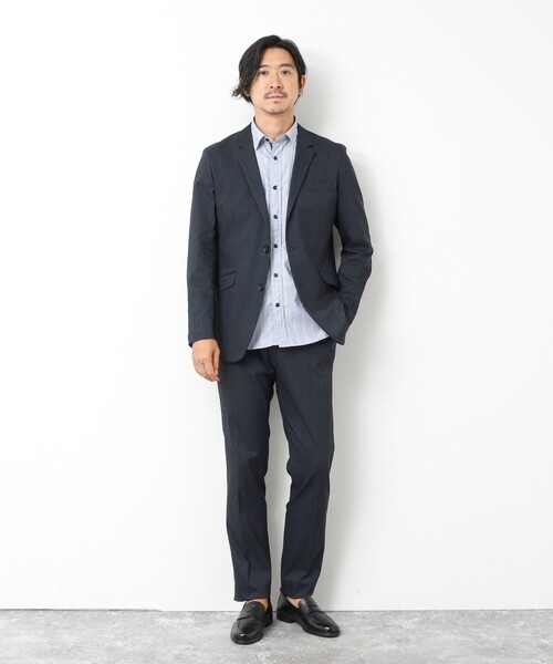 Stutostein Nolley's（シュテットシュタインノーリーズ）の「《ビジカジ/セットアップ対応》ピンヘッドストレッチ JKT 25AW（テーラードジャケット・メンズ・チャコールグレー/ネイビー・S/M/L/XL）」の22枚目の写真