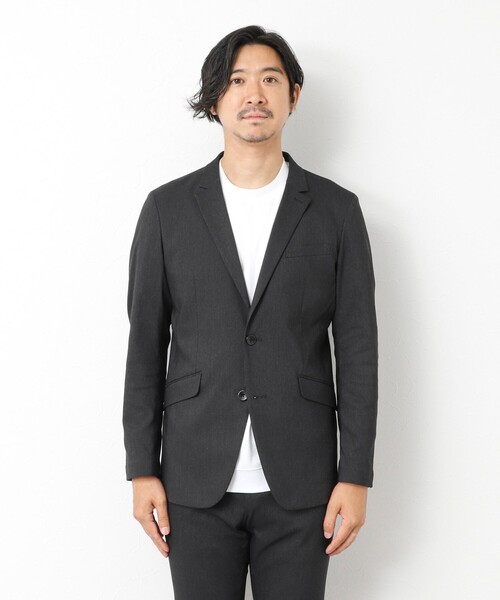 Stutostein Nolley's（シュテットシュタインノーリーズ）の「《ビジカジ/セットアップ対応》ピンヘッドストレッチ JKT 25AW（テーラードジャケット・メンズ・チャコールグレー/ネイビー・S/M/L/XL）」の6枚目の写真