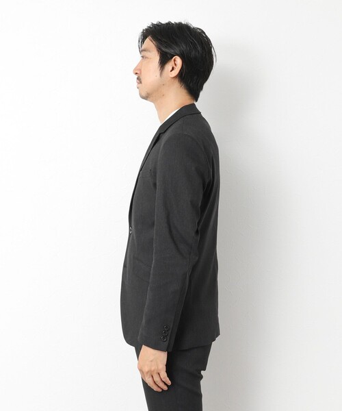Stutostein Nolley's（シュテットシュタインノーリーズ）の「《ビジカジ/セットアップ対応》ピンヘッドストレッチ JKT 25AW（テーラードジャケット・メンズ・チャコールグレー/ネイビー・S/M/L/XL）」の7枚目の写真