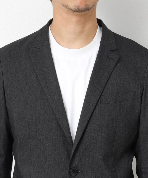 Stutostein Nolley's（シュテットシュタインノーリーズ）の「《ビジカジ/セットアップ対応》ピンヘッドストレッチ JKT 25AW（テーラードジャケット・メンズ・チャコールグレー/ネイビー・S/M/L/XL）」の9枚目の写真