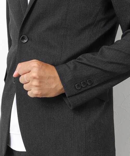 Stutostein Nolley's（シュテットシュタインノーリーズ）の「《ビジカジ/セットアップ対応》ピンヘッドストレッチ JKT 25AW（テーラードジャケット・メンズ・チャコールグレー/ネイビー・S/M/L/XL）」の11枚目の写真