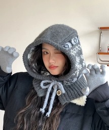 SHEENA（シーナ）の「ノルディック柄バラクラバニットキャップ（ニットキャップ/ビーニー）」