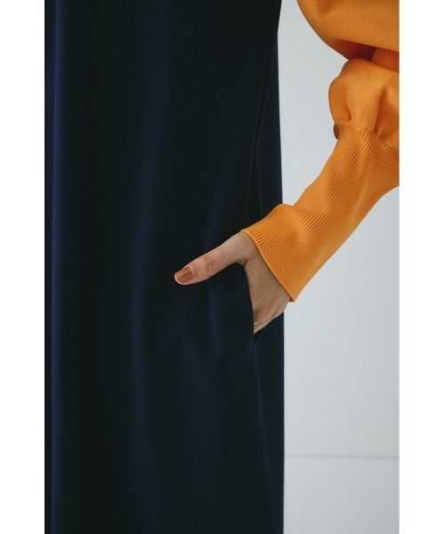 Mountain sleeve docking dress マウンテンスリーブドッキングドレス