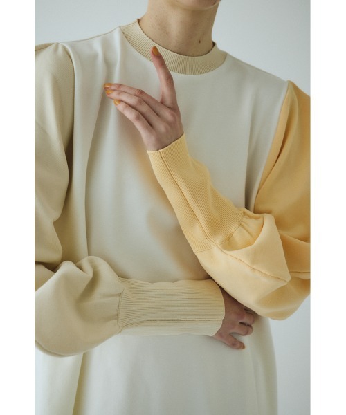 Mountain sleeve docking dress マウンテンスリーブドッキングドレス