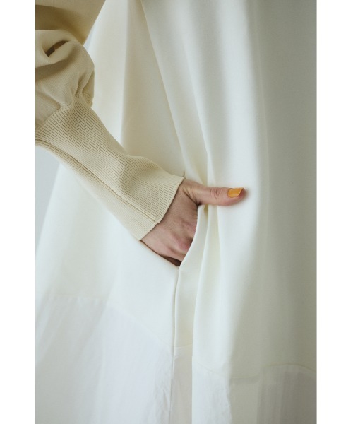 Mountain sleeve docking dress マウンテンスリーブドッキングドレス