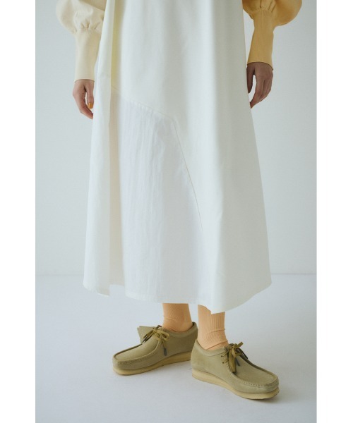 HeRIN.CYE マウンテンスリーブドッキングドレスワンピース Mountain sleeve docking dress マウンテンスリーブドッキングドレス