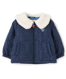 ボア衿 チェリーキルトタフタ ジャケット