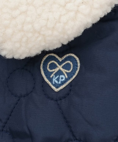 KP（ケーピー）の「ボア衿 チェリーキルトタフタ ジャケット（その他アウター・キッズ・ネイビー/ラベンダー・90cm/100cm/110cm/120cm/130cm/140cm/150cm/80ｃｍ）」の6枚目の写真